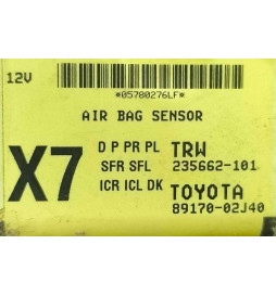 Centralina de Airbags - TOYOTA AURIS (_E18_) [10.2012 - 12.2018] 2012